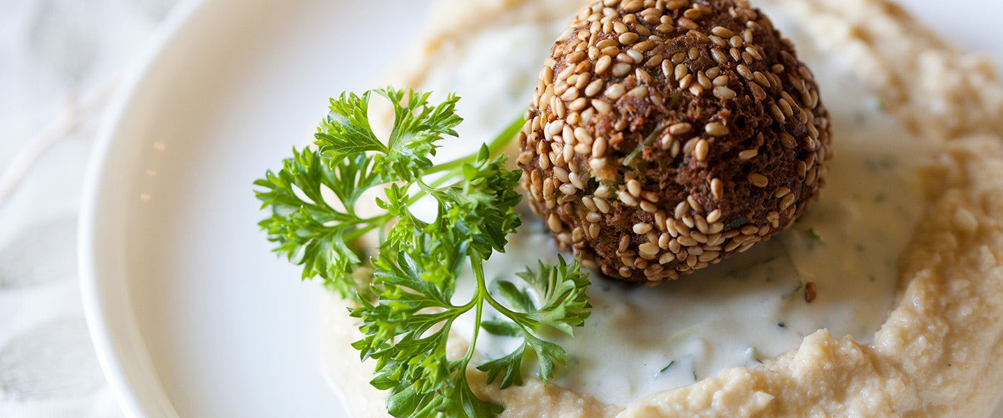 Pan-Fried Falafel with Tzatziki