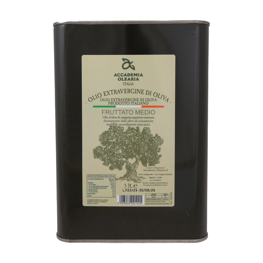 Accademia Olearia Fruttato 3L Tin