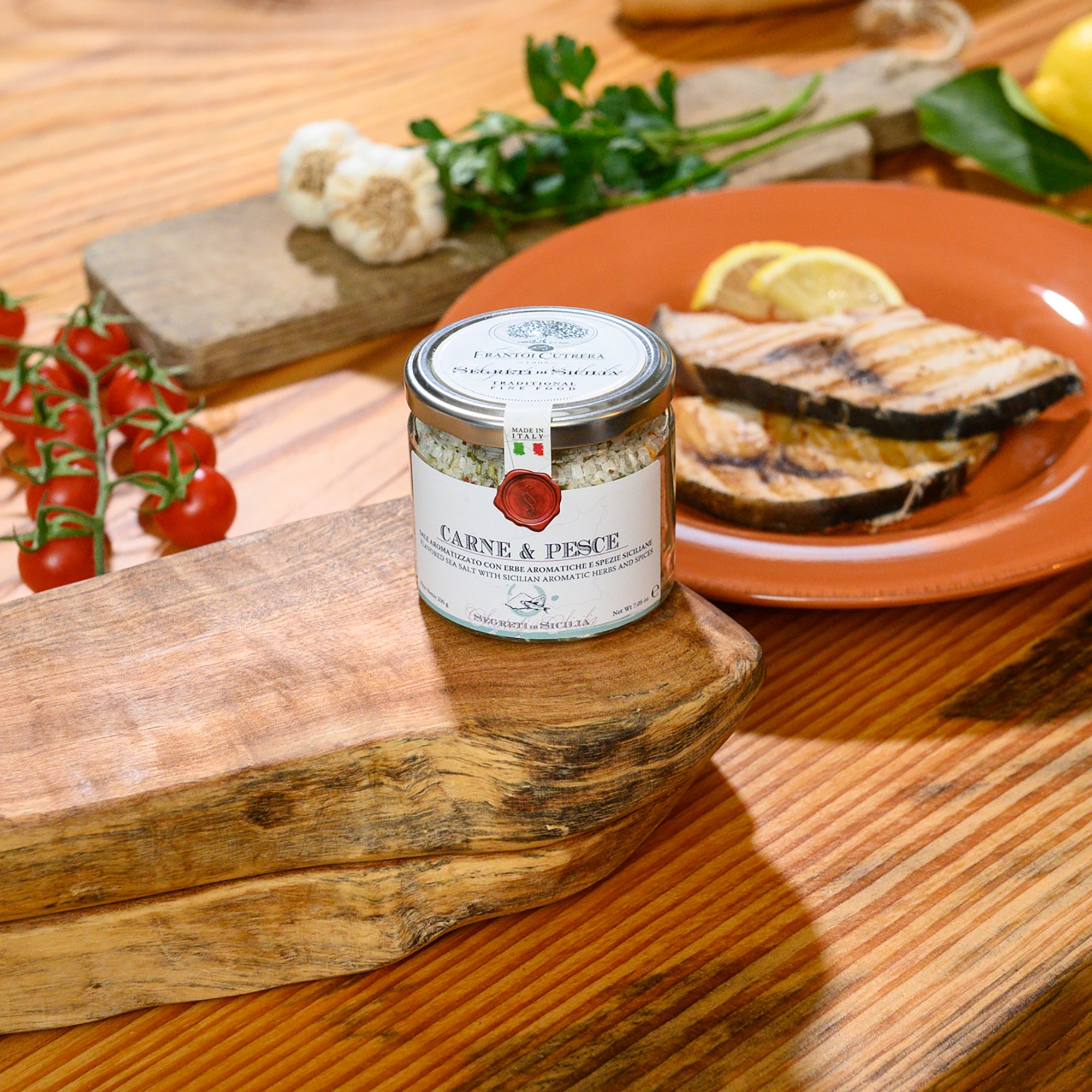 Frantoi Cutrera Carne & Pesce Sicilian Sea Salt with Herbs & Spices