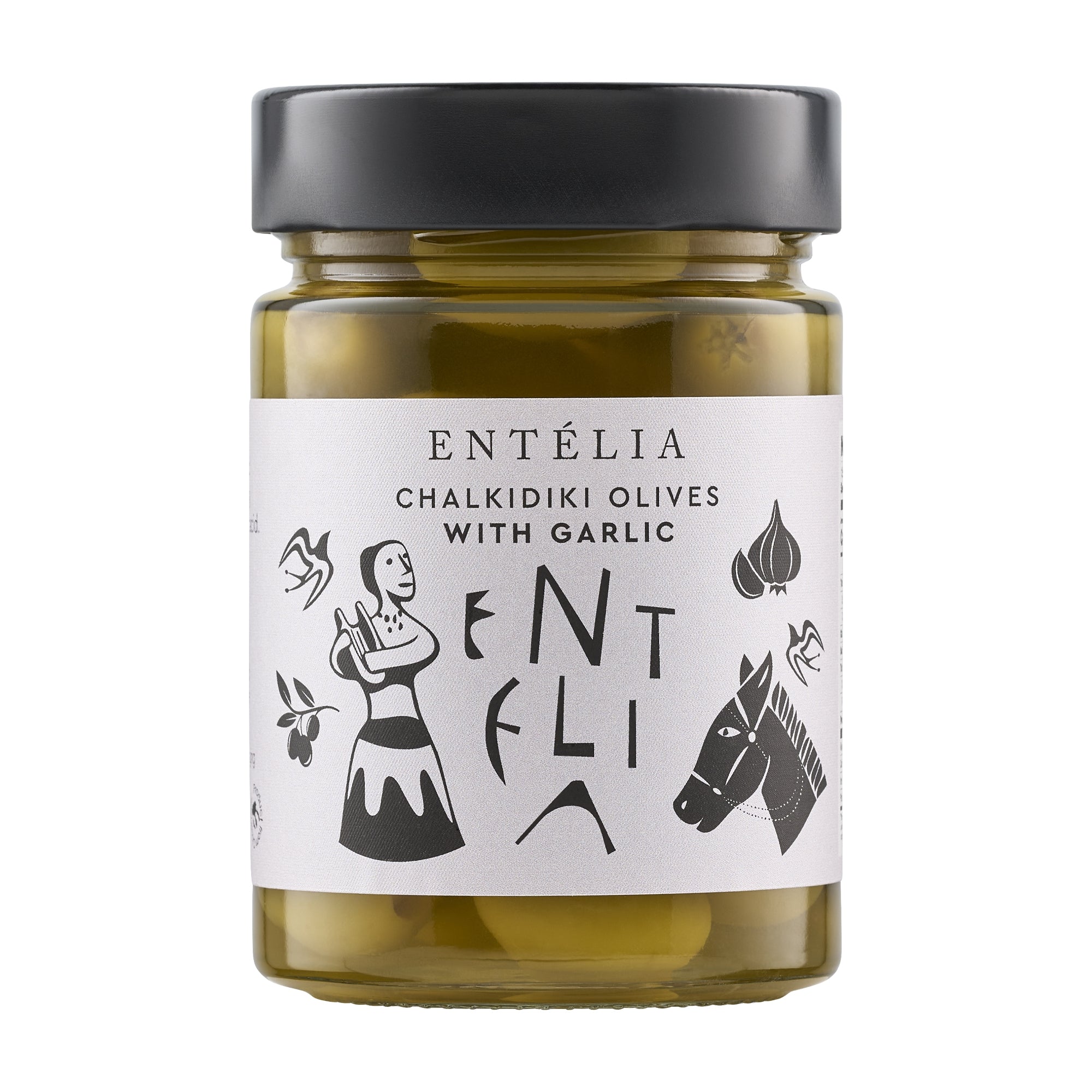 Entelia Chalkidiki Olives with Garlic