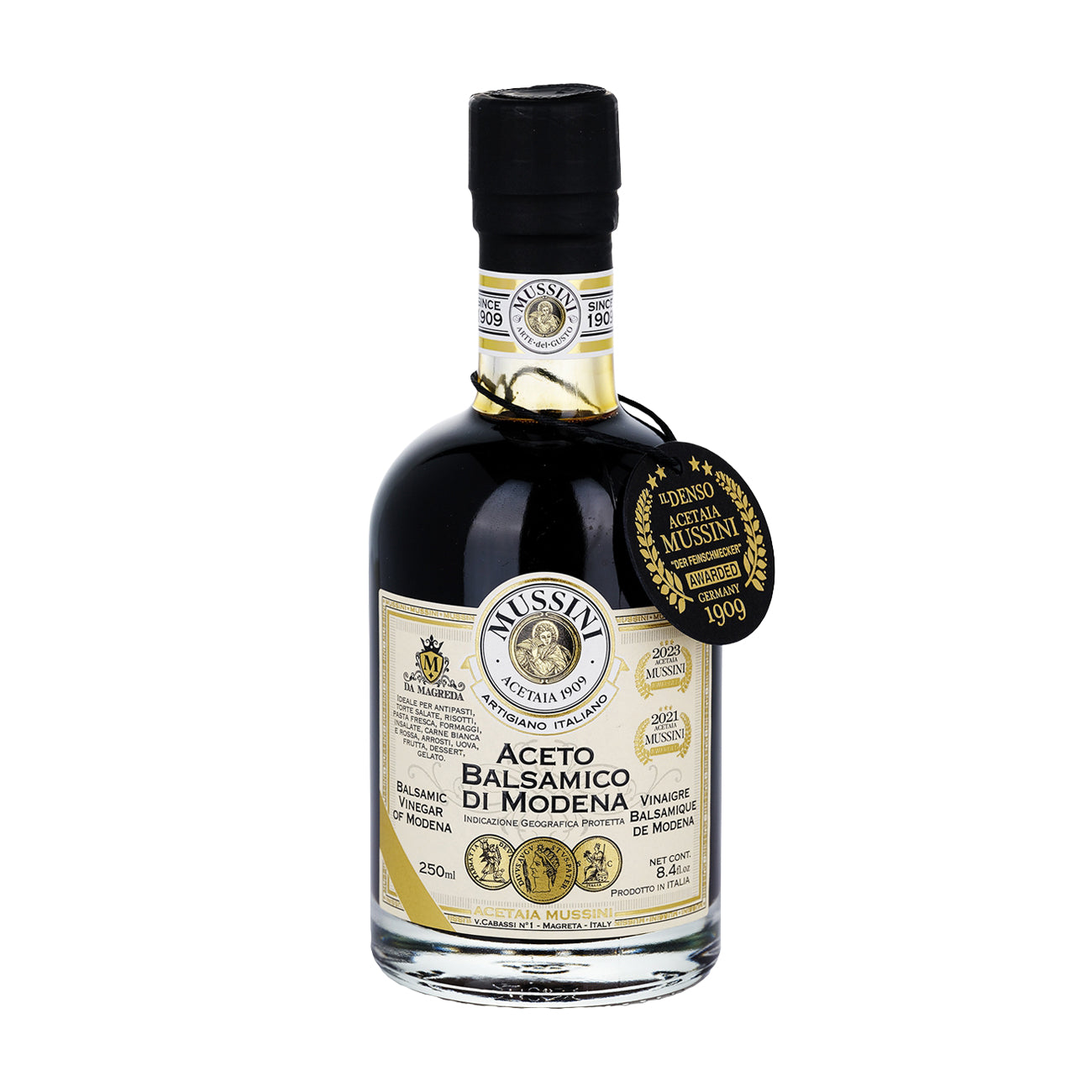 Mussini PGI Balsamic Vinegar of Modena 3 Gold Medals