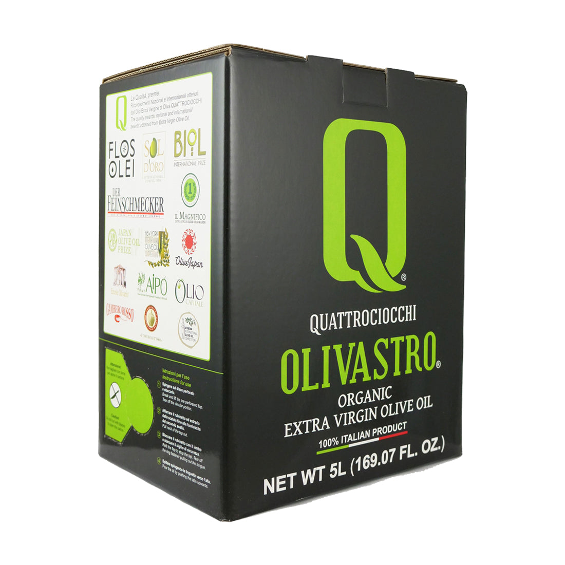 Quattrociocchi Olivastro Organic 5L Bag-in-Box