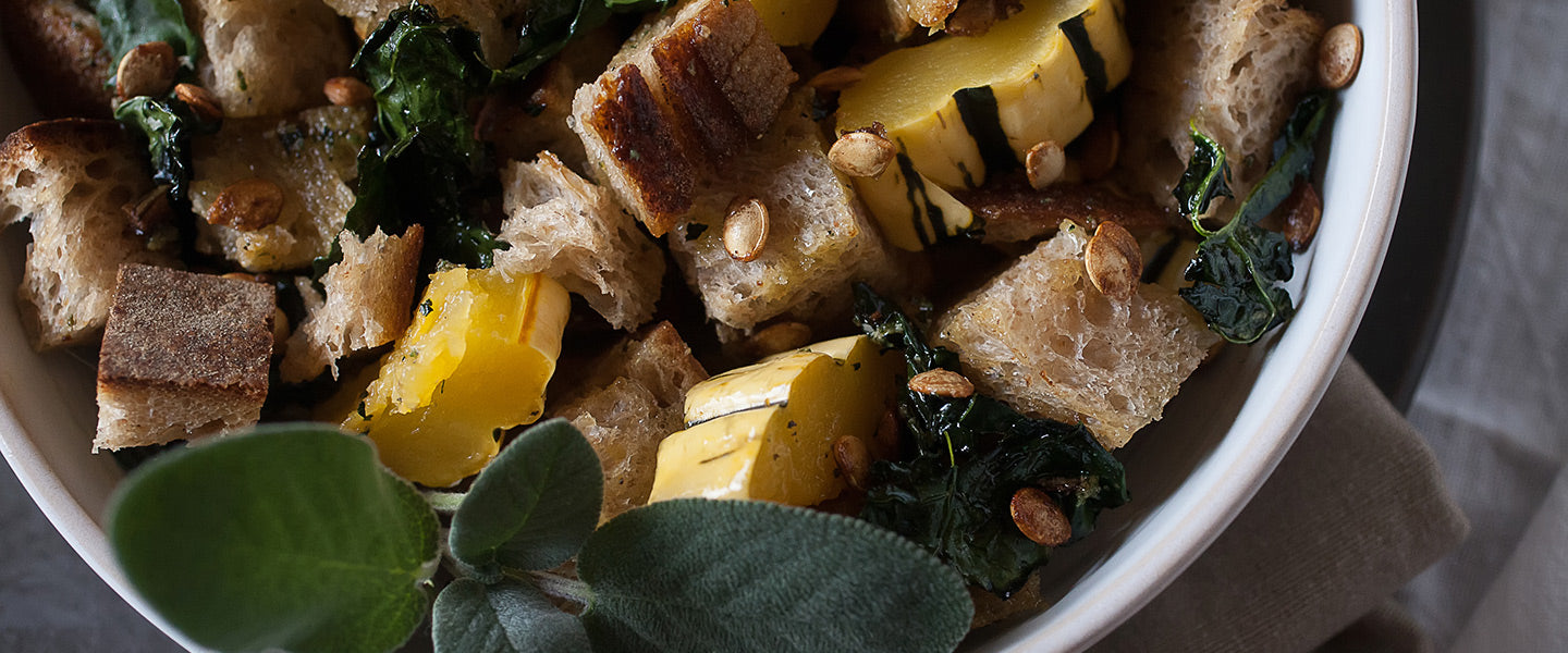Rustic Winter Panzanella Salad