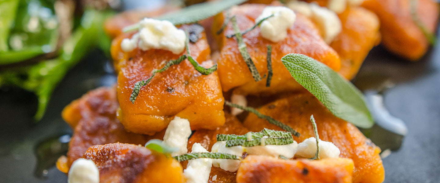 Sweet Potato Gnocchi with Goat Cheese